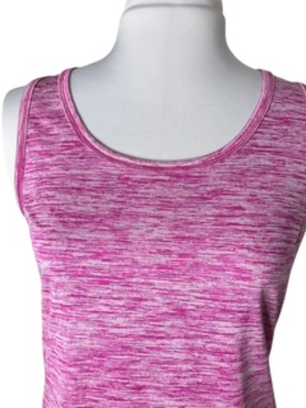 Zone Pro Pink/White Heather Athletic Tank Top Size S